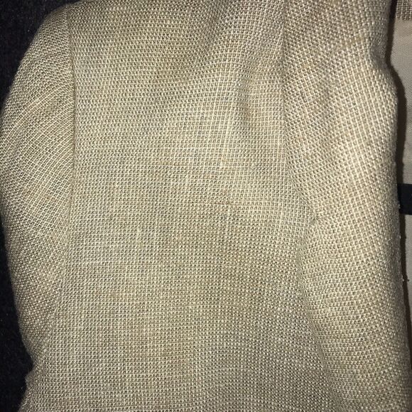 Diane Von Furstenberg Blazer Size 4 100% Silk Beige Tan Vintage Women's *flaws - Picture 7 of 14